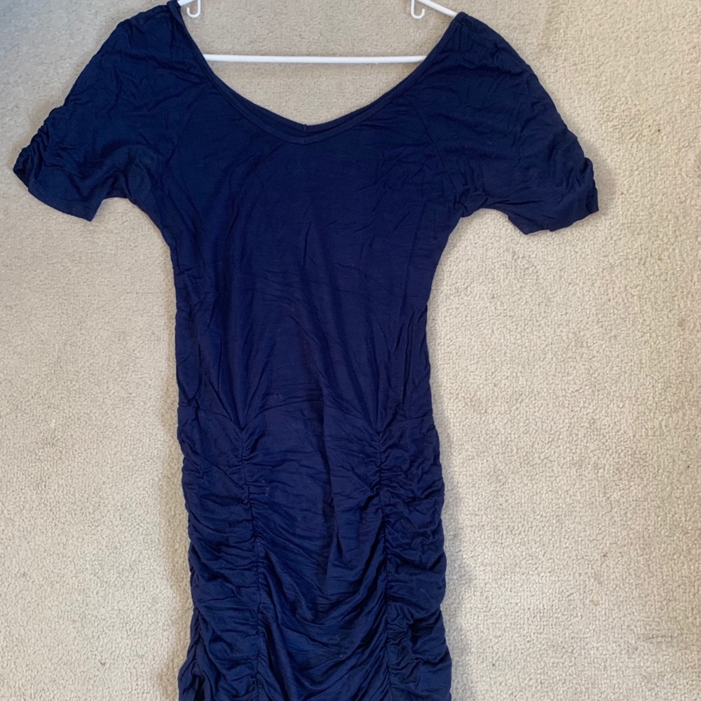 Navy blue mini dress